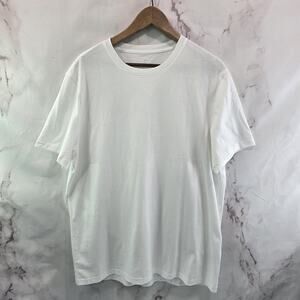 Everlane T Shirt Mens Large White Short Sleeve Crew Organic Cotton Premium
